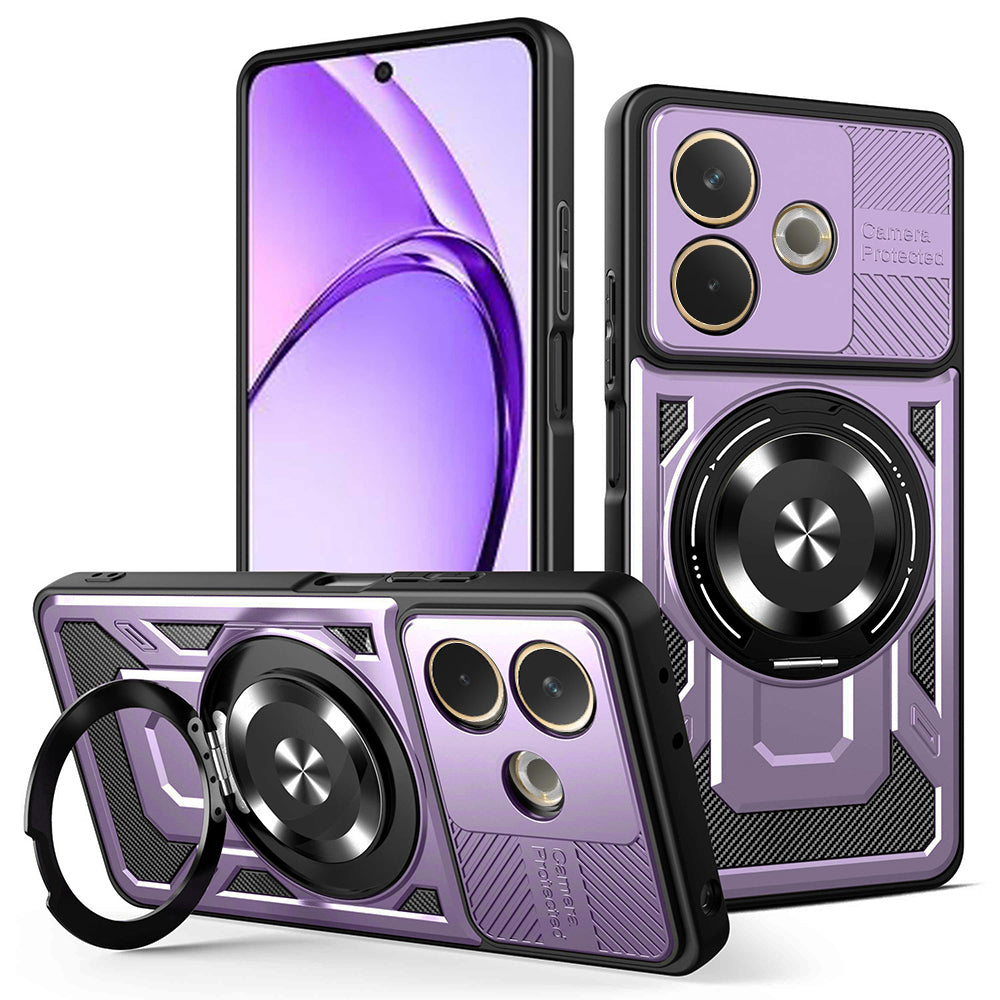 Калъф за Oppo A5 Pro 4G / A5 Pro, Techsuit, RuggedCam, Лилав