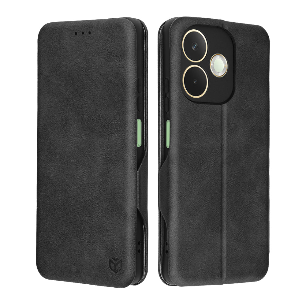 Калъф за Oppo A5 Pro 4G / A5 Pro, Techsuit, Safe Wallet Plus, Черен