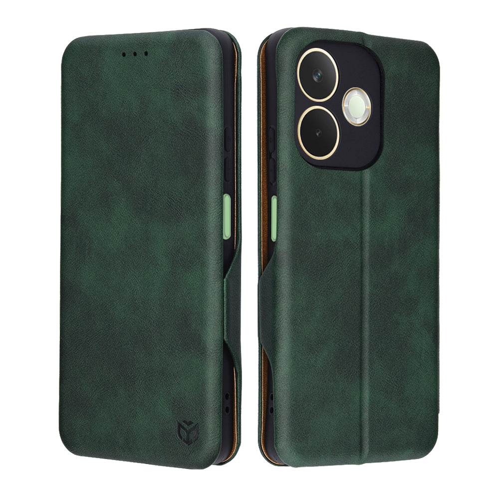 Калъф за Oppo A5 Pro 4G / A5 Pro, Techsuit, Safe Wallet Plus, Зелен