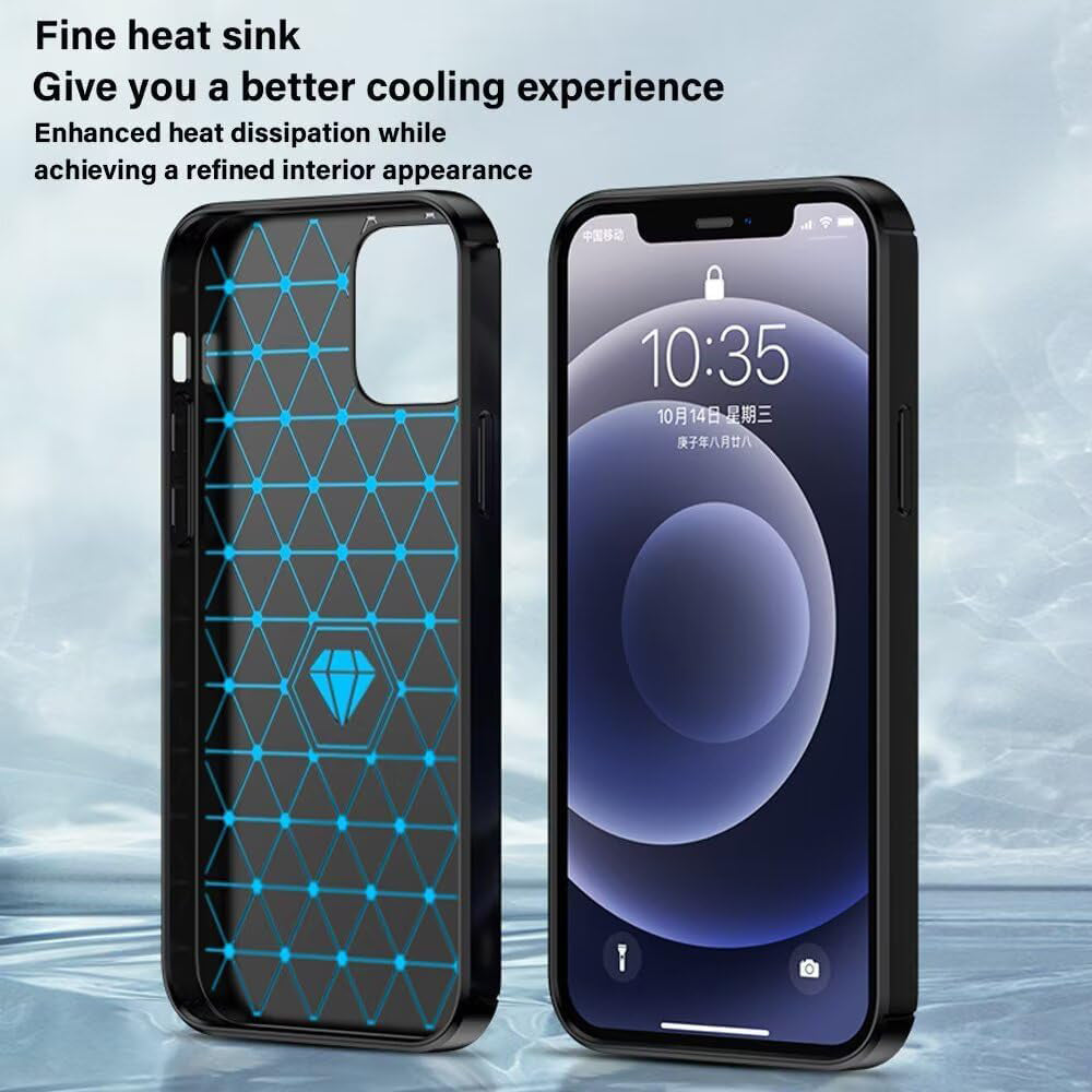 Калъф за Oppo A6 4G, Techsuit, Карбон, Черен