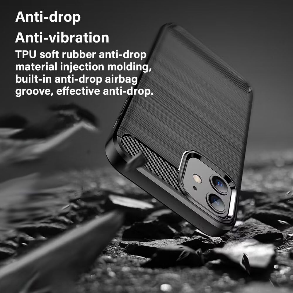 Калъф за Oppo A6 4G, Techsuit, Карбон, Черен