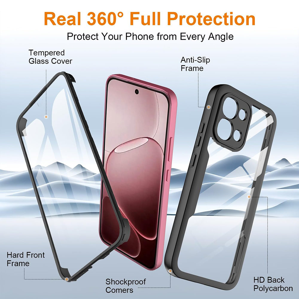 Калъф за Oppo A6 Pro 5G / A6 Pro 4G, Techsuit, ColorVerse 360, Черен