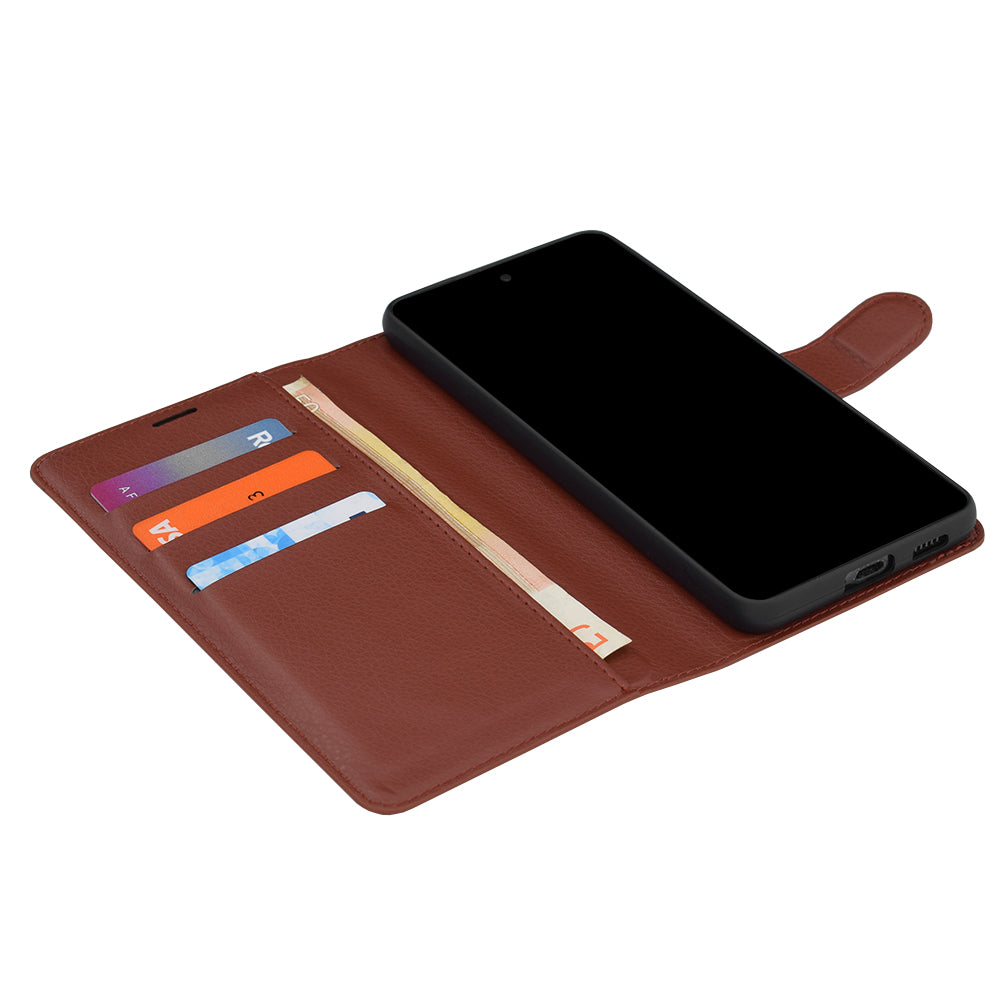 Калъф за Oppo A6 Pro 5G / A6 Pro 4G, Techsuit, Leather Folio, Кафяв