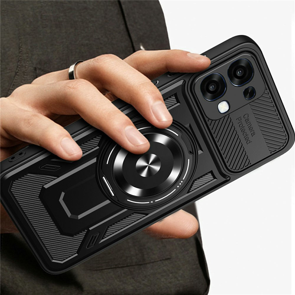 Калъф за Oppo A6 Pro 5G / A6 Pro 4G, Techsuit, RuggedCam, Черен