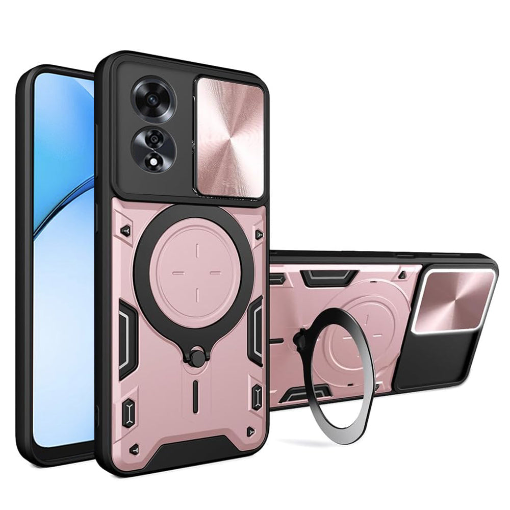 Калъф за Oppo A60, Techsuit, CamGuard Pro, Розово злато