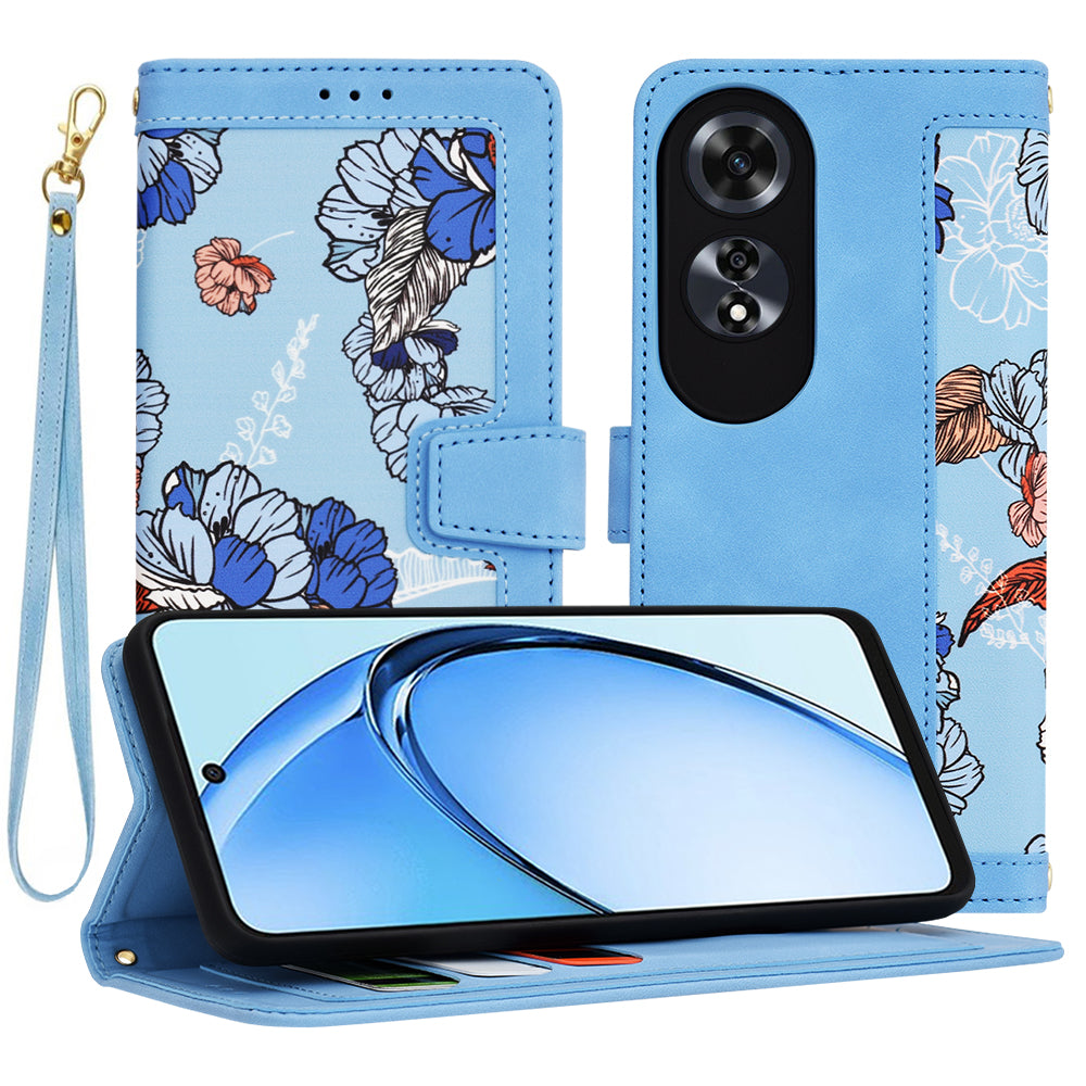 Калъф за Oppo A60, Techsuit, FlipCraft, Син