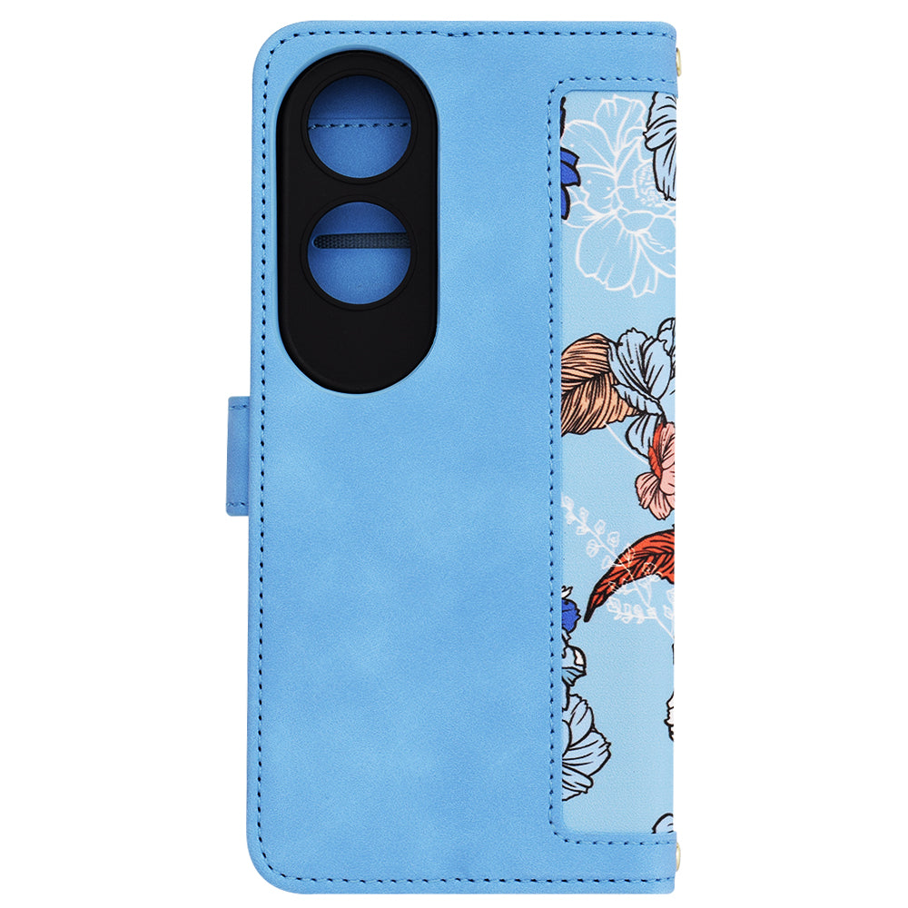 Калъф за Oppo A60, Techsuit, FlipCraft, Син
