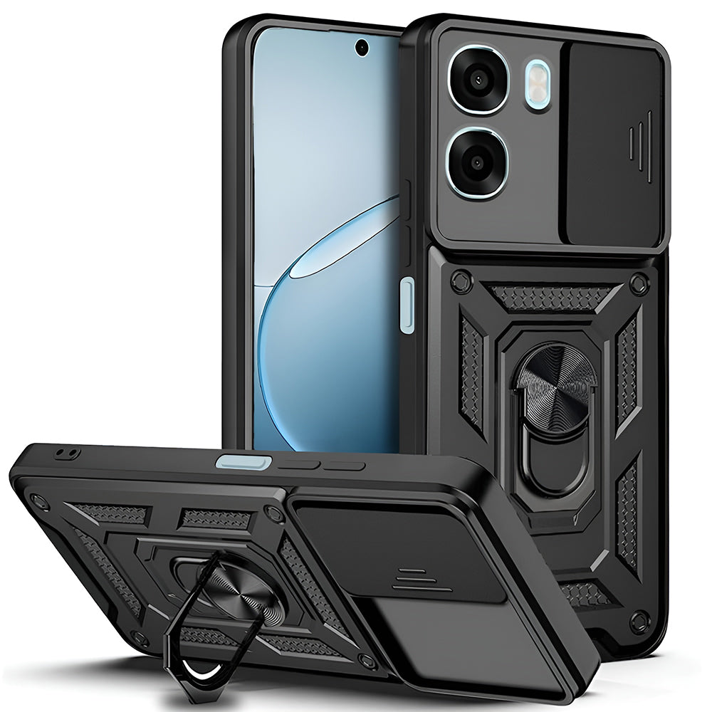 Калъф за Oppo A6x 4G / A6x, Techsuit, CamShield, Черен