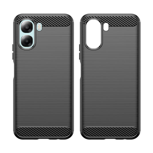 Калъф за Oppo A6x 4G / A6x, Techsuit, Carbon, Черен