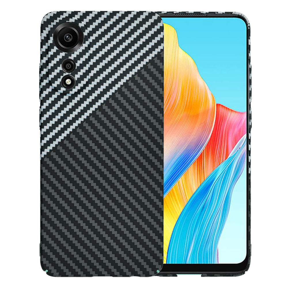 Калъф за Oppo A78 4G, Techsuit, Carbonite FiberShell, Черно Сиво