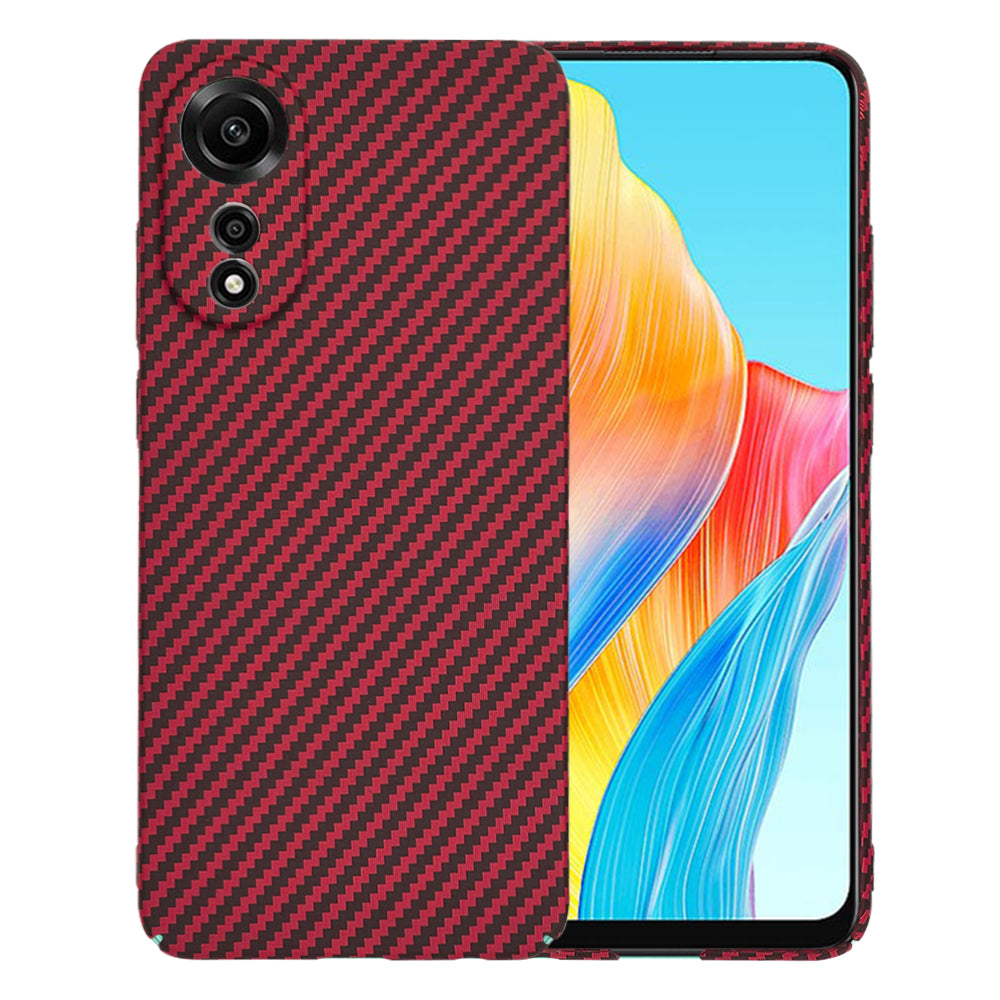 Калъф за Oppo A78 4G, Techsuit, Carbonite FiberShell, Червен