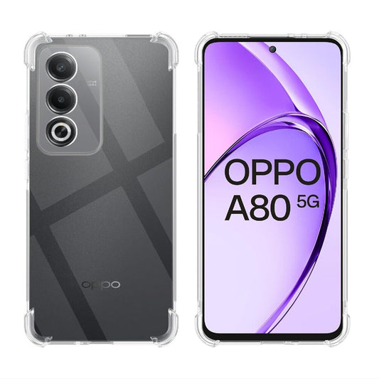 Калъф за Oppo A80, Techsuit, Shockproof Clear, Прозрачен