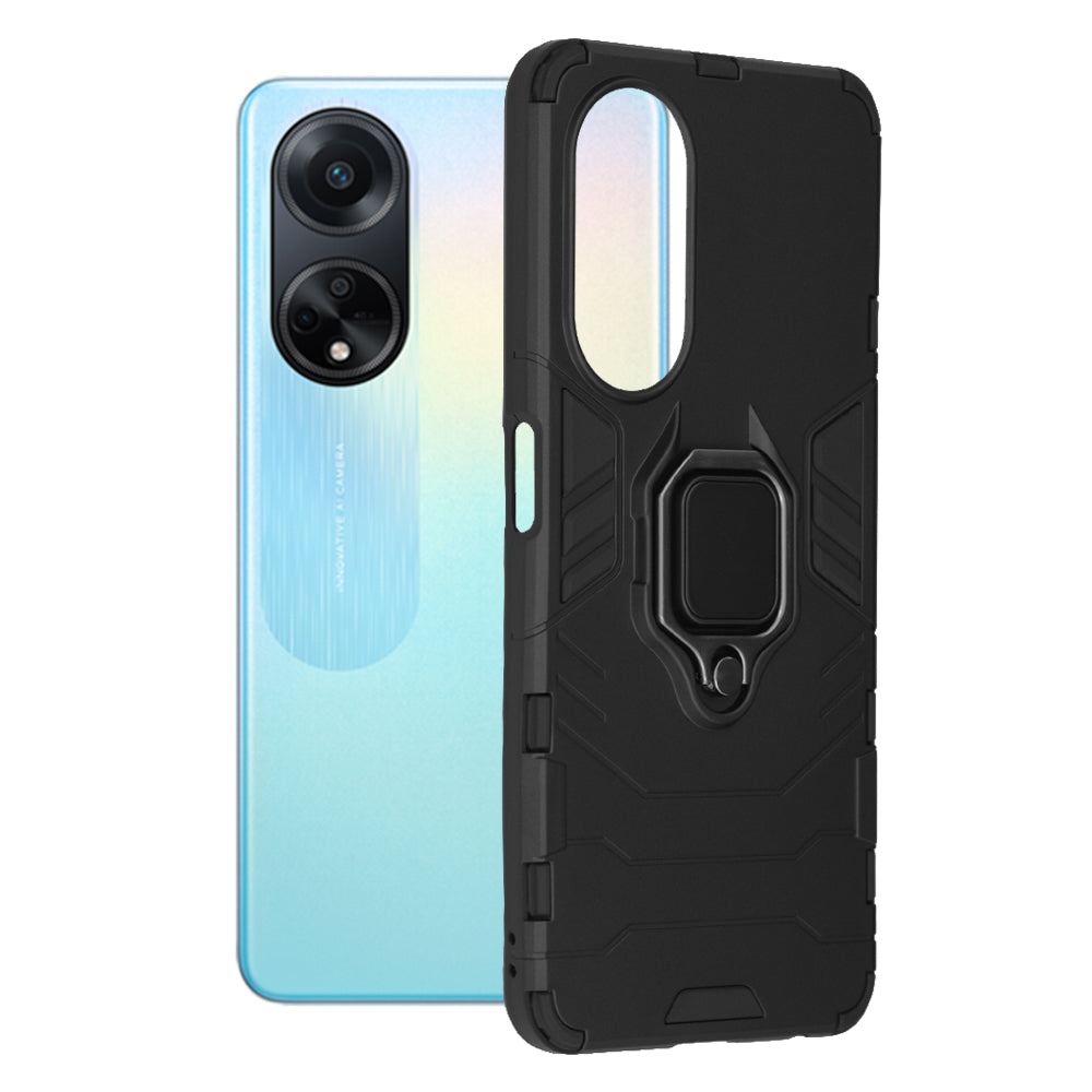 Калъф за Oppo A98, Techsuit, Shield, Черен
