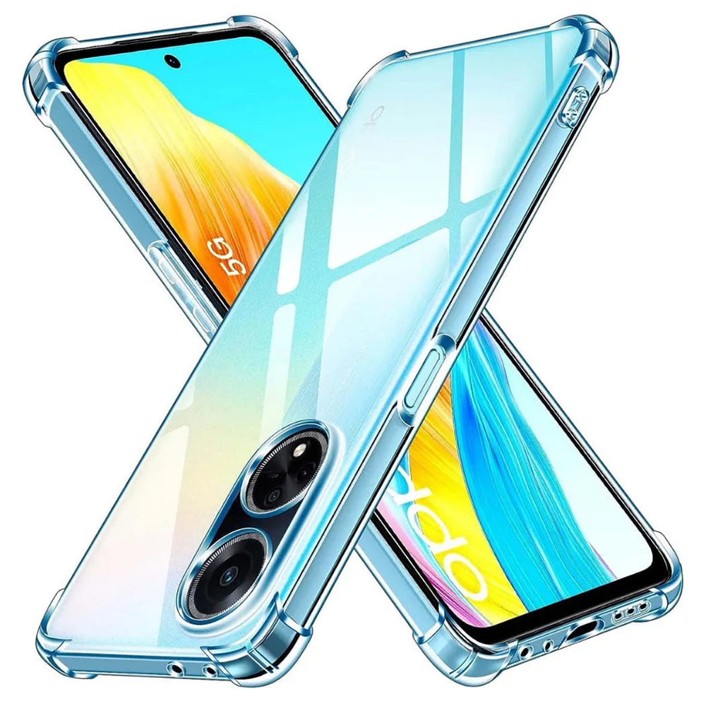 Калъф за Oppo A98, Techsuit, противоударен прозрачен, прозрачен