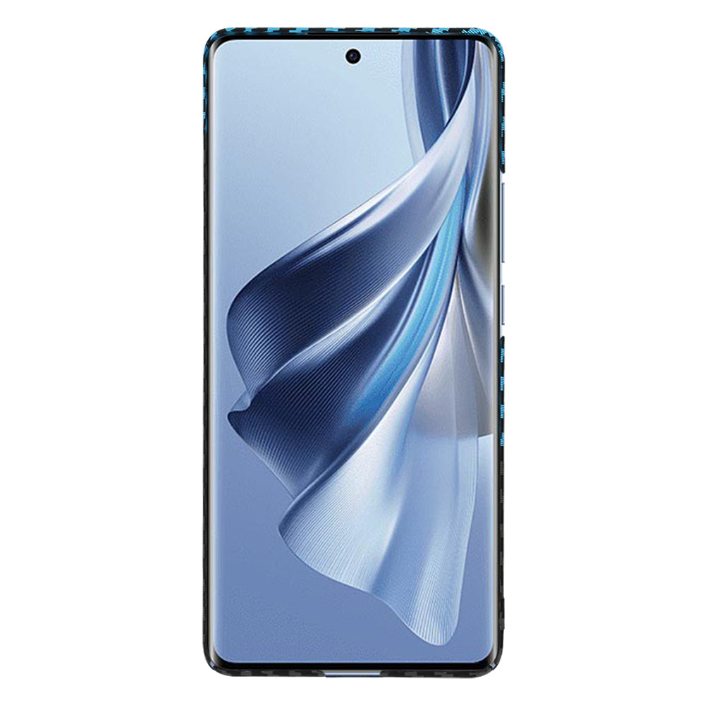 Калъф за Oppo Reno10 / Reno10 Pro, Techsuit, Carbonite FiberShell, Черен Bleu