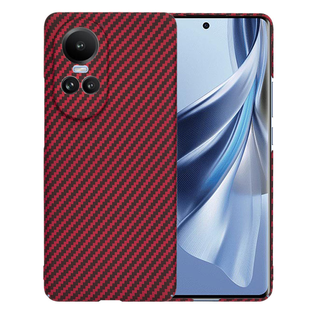 Калъф за Oppo Reno10 / Reno10 Pro, Techsuit, Carbonite FiberShell, Червен