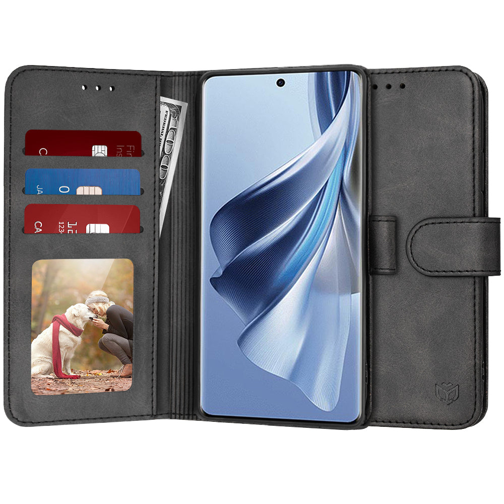 Калъф за Oppo Reno10 / Reno10 Pro, Techsuit, Diary Book, Черен