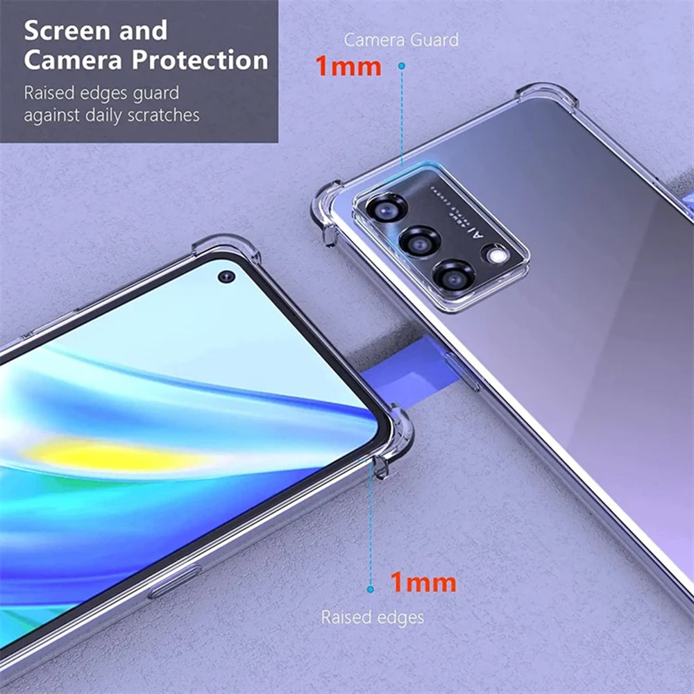 Калъф за Oppo Reno10 / Reno10 Pro, Techsuit, противоударен прозрачен, прозрачен