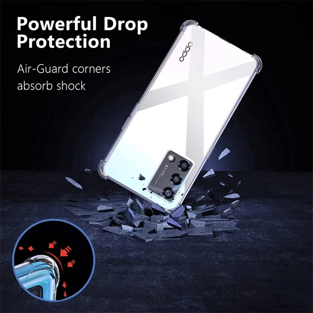 Калъф за Oppo Reno10 / Reno10 Pro, Techsuit, противоударен прозрачен, прозрачен