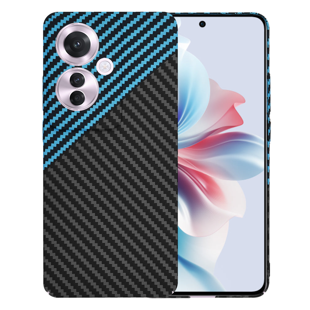 Калъф за Oppo Reno11 F, Techsuit, Carbonite FiberShell, Черно Синьо