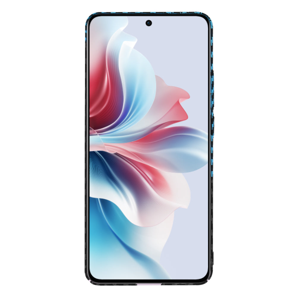 Калъф за Oppo Reno11 F, Techsuit, Carbonite FiberShell, Черно Синьо