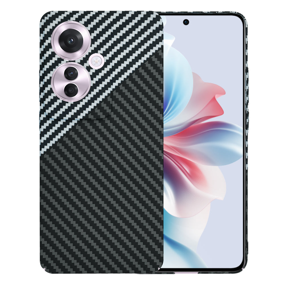 Калъф за Oppo Reno11 F, Techsuit, Carbonite FiberShell, Черно Сиво