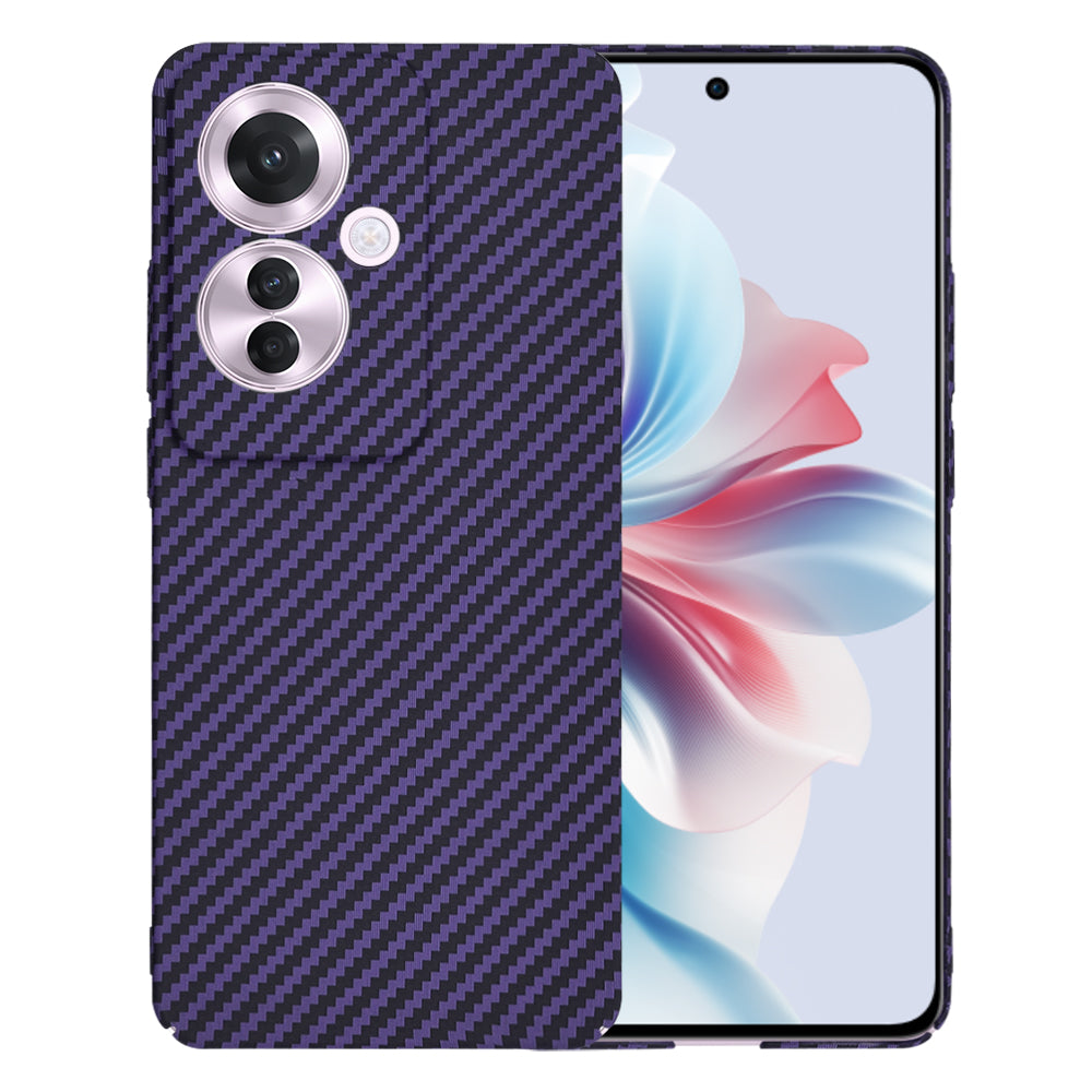 Калъф за Oppo Reno11 F, Techsuit, Carbonite FiberShell, Лилав