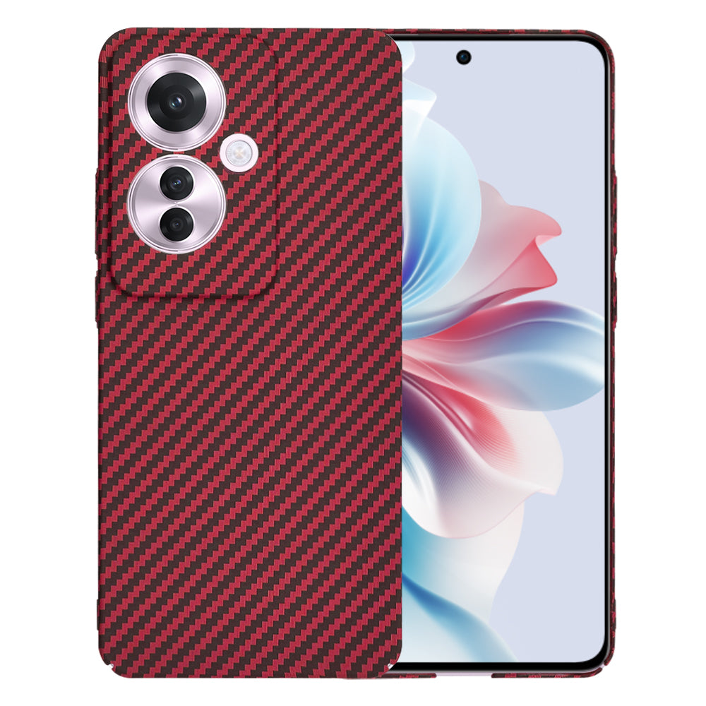 Калъф за Oppo Reno11 F, Techsuit, Carbonite FiberShell, Червен