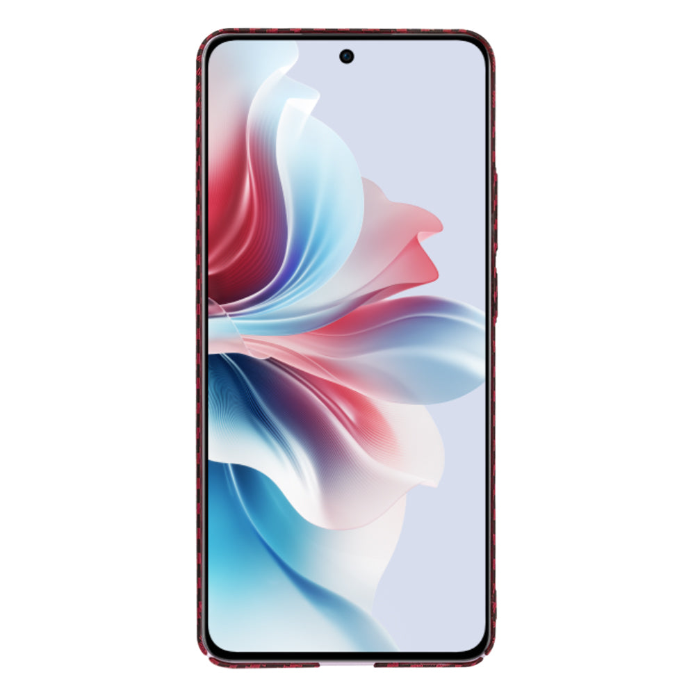 Калъф за Oppo Reno11 F, Techsuit, Carbonite FiberShell, Червен