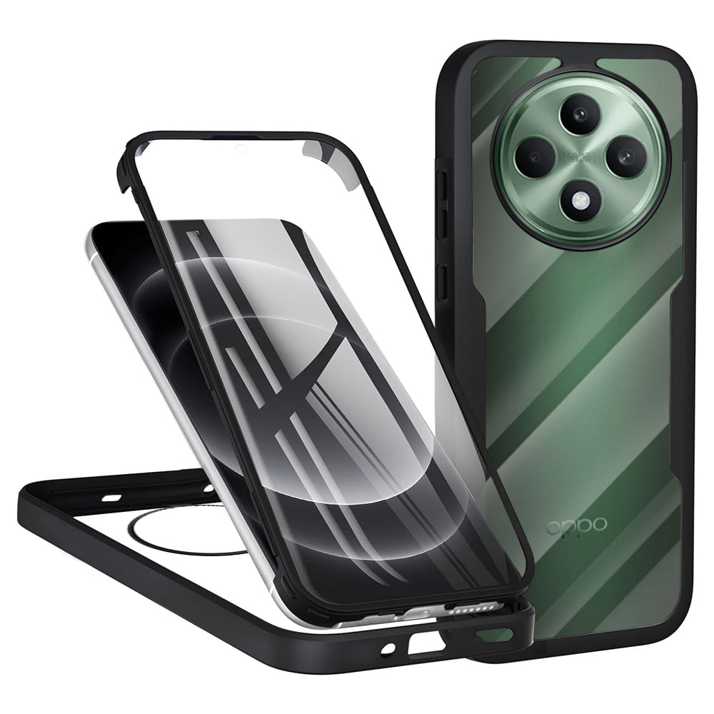 Калъф за Oppo Reno12 FS 5G / Reno12 FS 4G / Reno12 F 4G / Reno12 F, Techsuit, ColorVerse 360, Черен