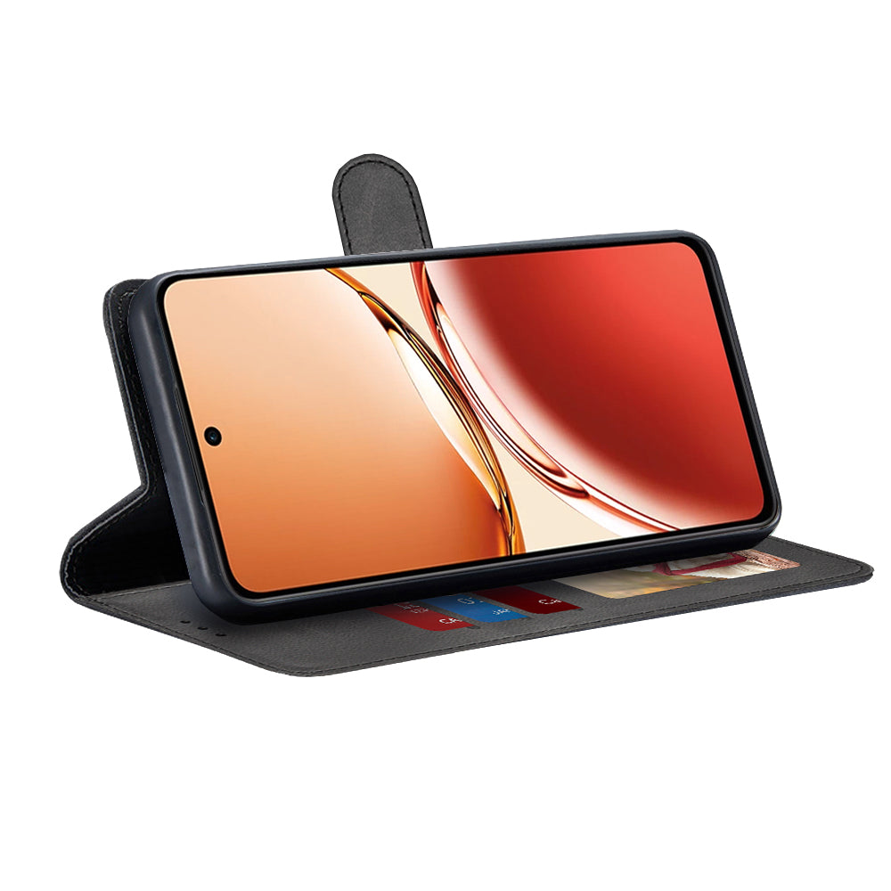 Калъф за Oppo Reno12 FS 5G / Reno12 FS 4G / Reno12 F 4G / Reno12 F, Techsuit, Diary Book, Черен