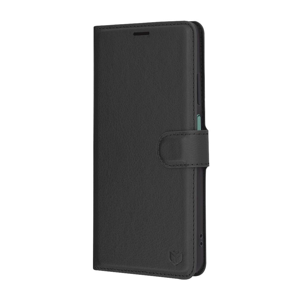 Калъф за Oppo Reno12 FS 5G / Reno12 FS 4G / Reno12 F 4G / Reno12 F, Techsuit, кожен фолио, черен