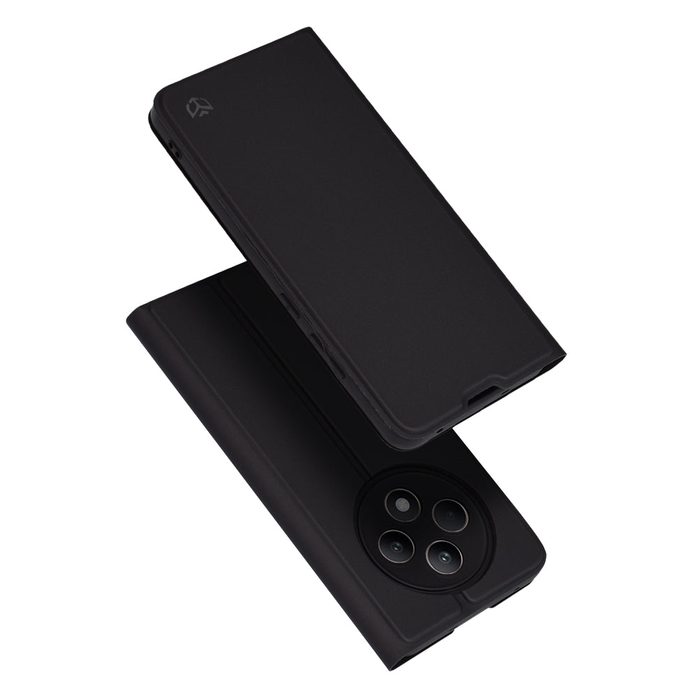 Калъф за Oppo Reno12 FS 5G / Reno12 FS 4G / Reno12 F 4G / Reno12 F, Techsuit, Magskin Book, Черен