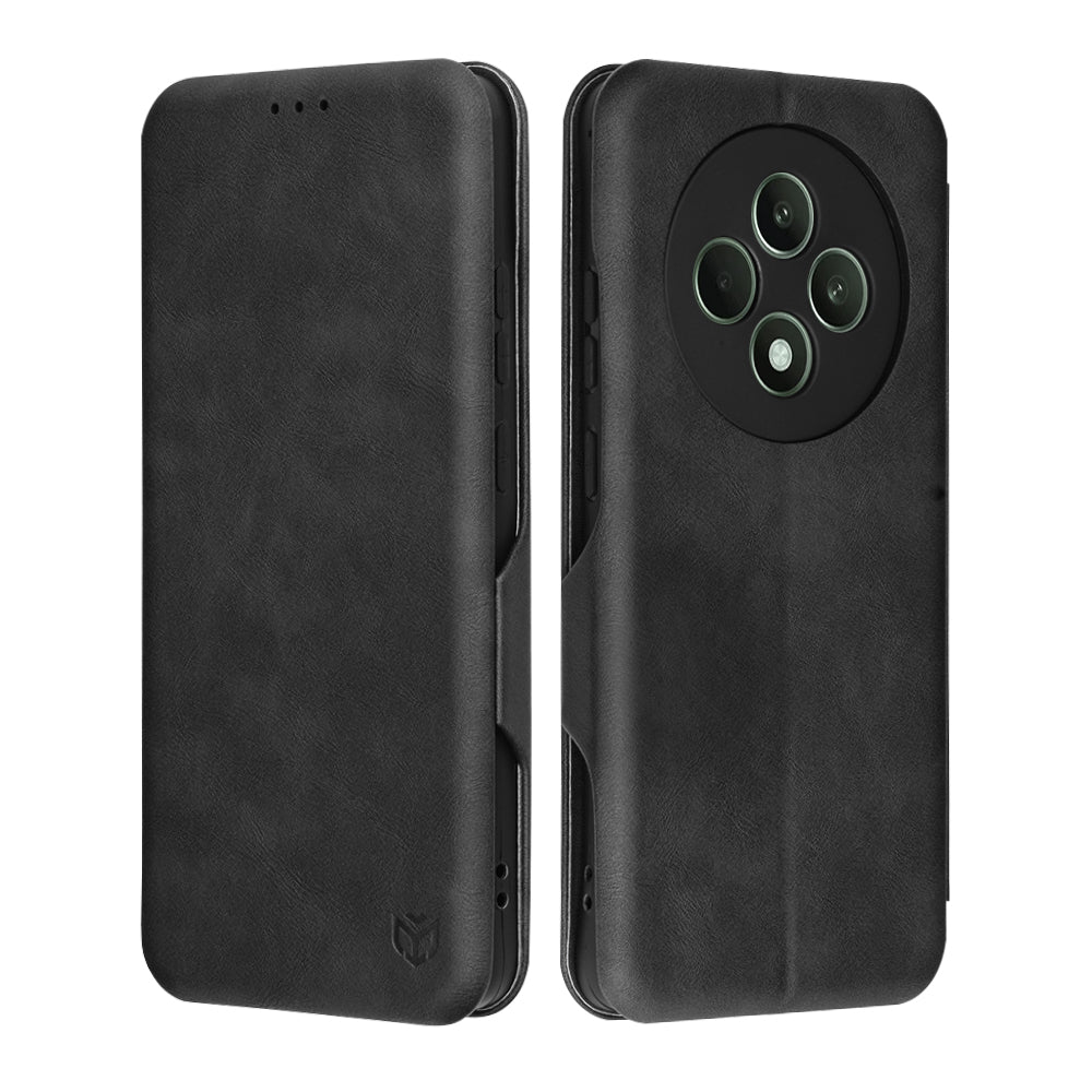 Калъф за Oppo Reno12 FS 5G / Reno12 FS 4G / Reno12 F 4G / Reno12 F, Techsuit, Safe Wallet Plus, Черен