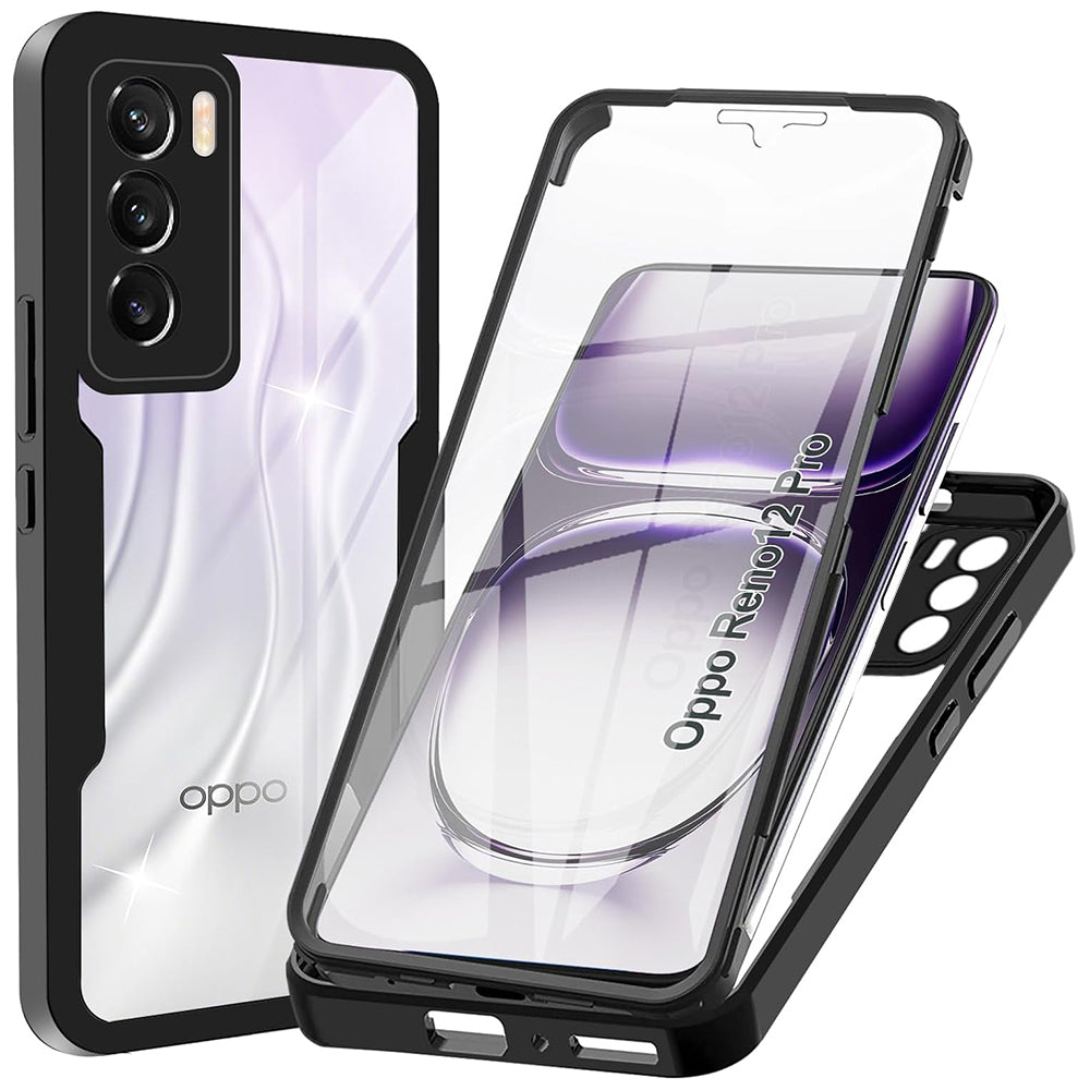 Калъф за Oppo Reno12 Pro, Techsuit, ColorVerse 360, Черен