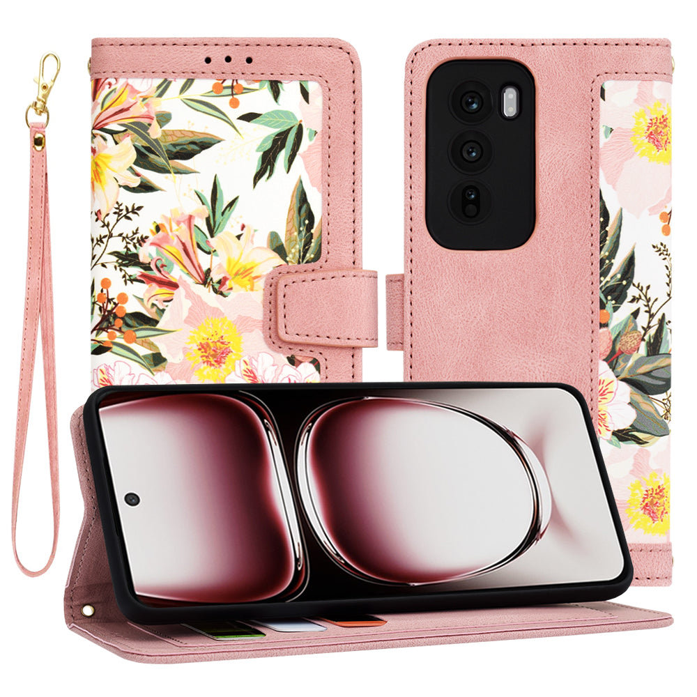 Калъф за Oppo Reno12 Pro, Techsuit, FlipCraft, Розов