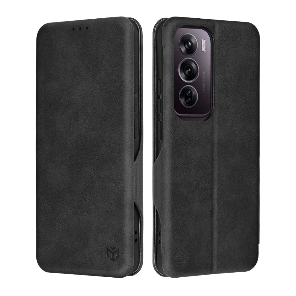 Калъф за Oppo Reno12 Pro, Techsuit, Safe Wallet Plus, Черен