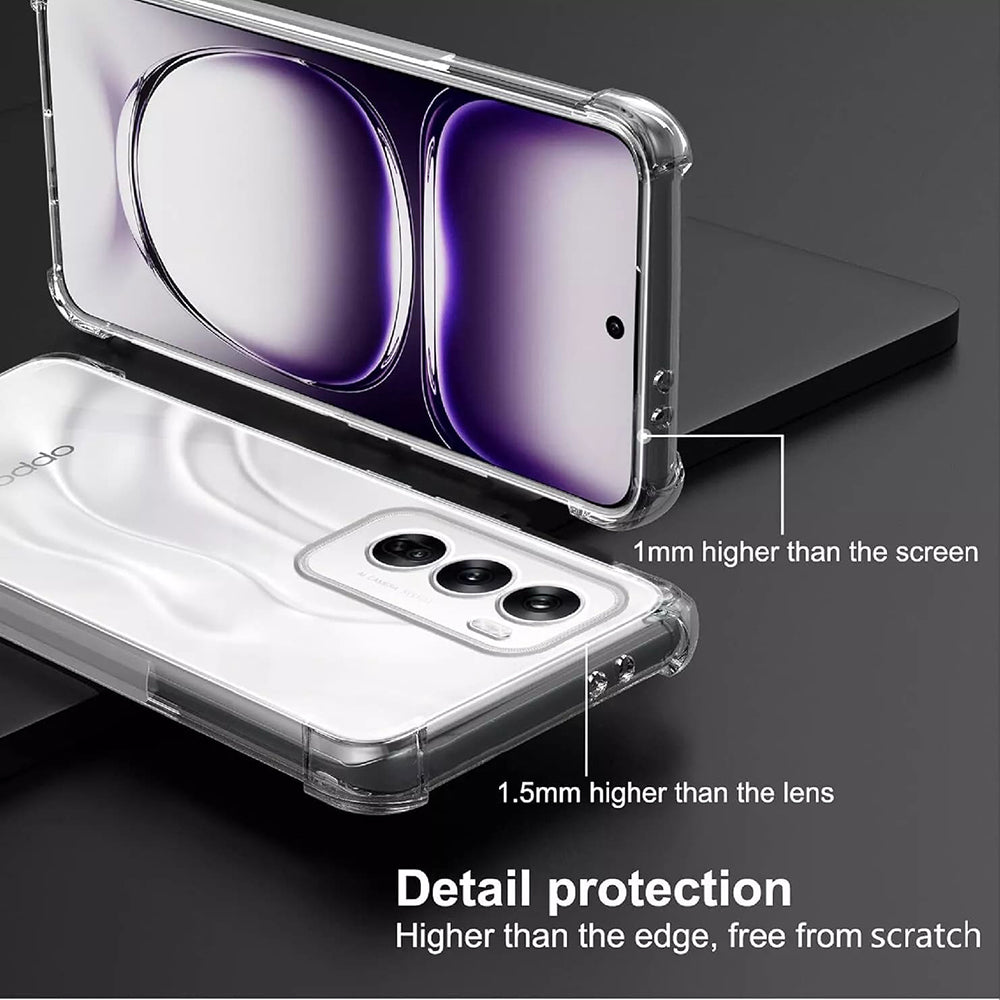 Калъф за Oppo Reno12 Pro, Techsuit, Shockproof Clear, Прозрачен