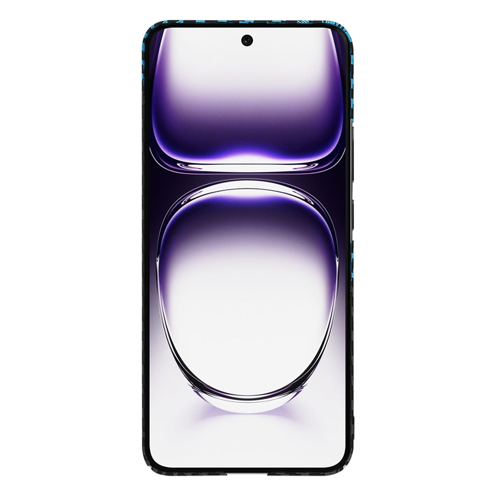 Калъф за Oppo Reno12, Techsuit, Carbonite FiberShell, Черен Bleu