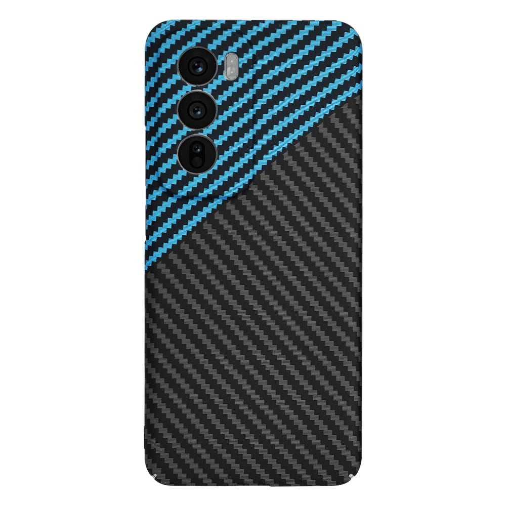 Калъф за Oppo Reno12, Techsuit, Carbonite FiberShell, Черен Bleu