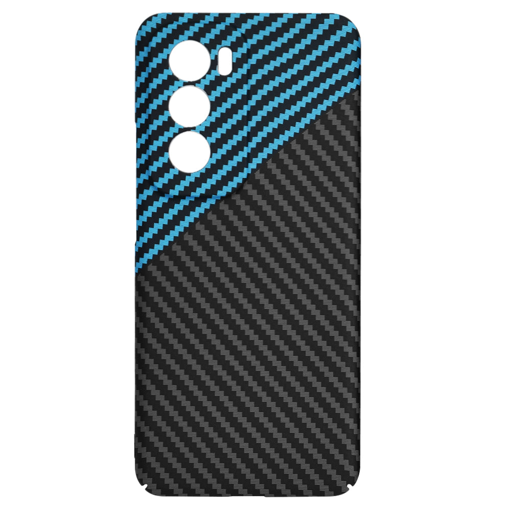 Калъф за Oppo Reno12, Techsuit, Carbonite FiberShell, Черен Bleu