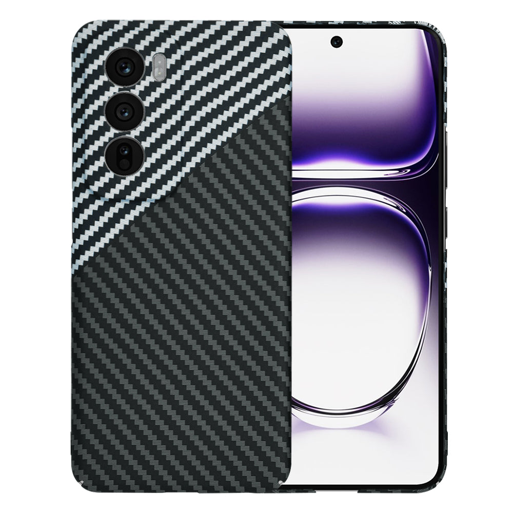 Калъф за Oppo Reno12, Techsuit, Carbonite FiberShell, Черно Сиво