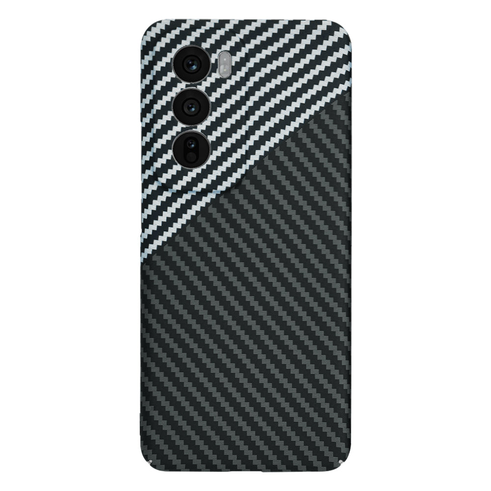 Калъф за Oppo Reno12, Techsuit, Carbonite FiberShell, Черно Сиво