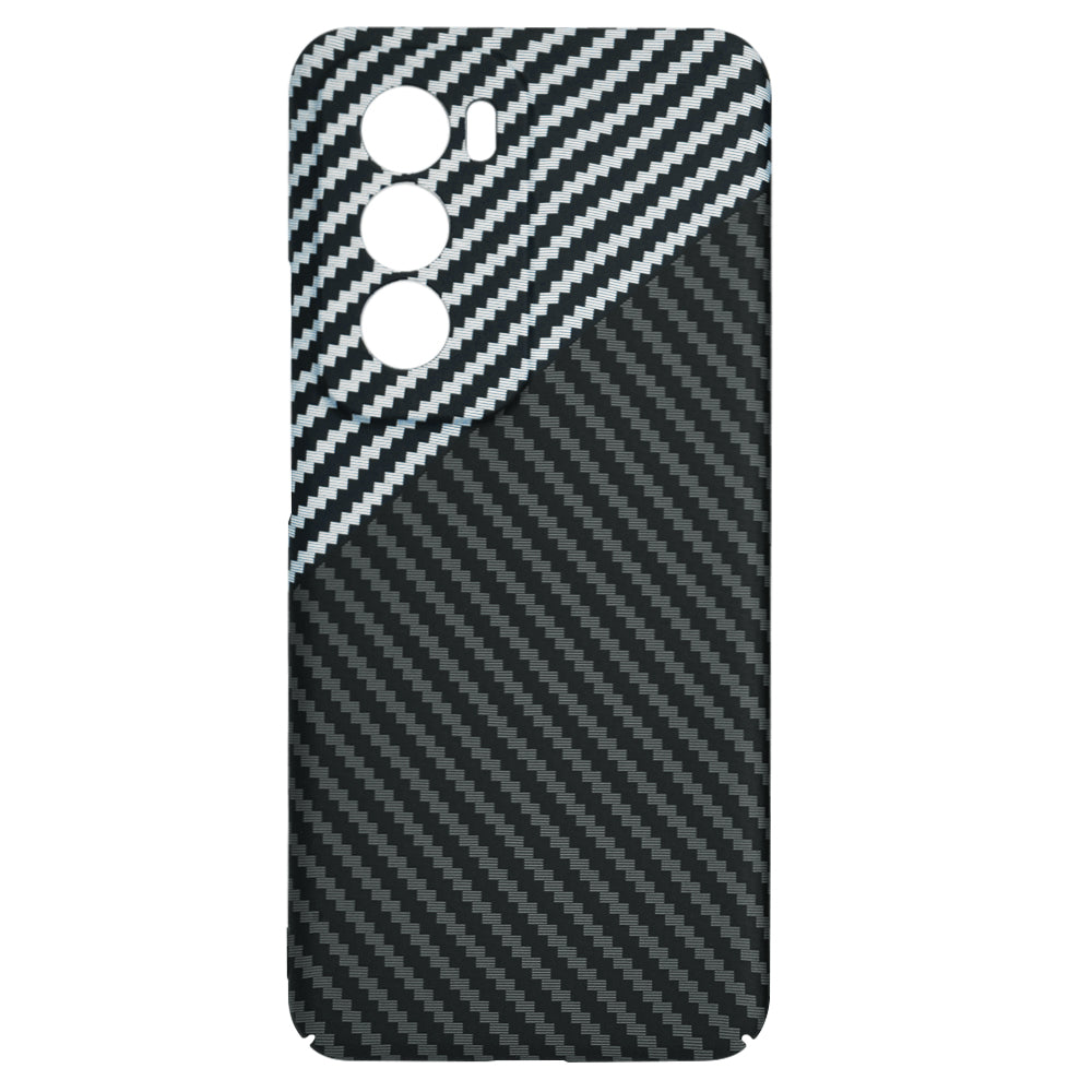 Калъф за Oppo Reno12, Techsuit, Carbonite FiberShell, Черно Сиво