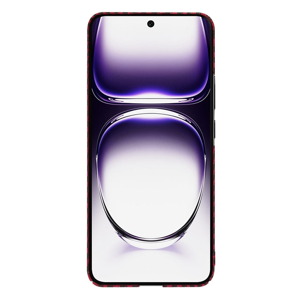 Калъф за Oppo Reno12, Techsuit, Carbonite FiberShell, Червен