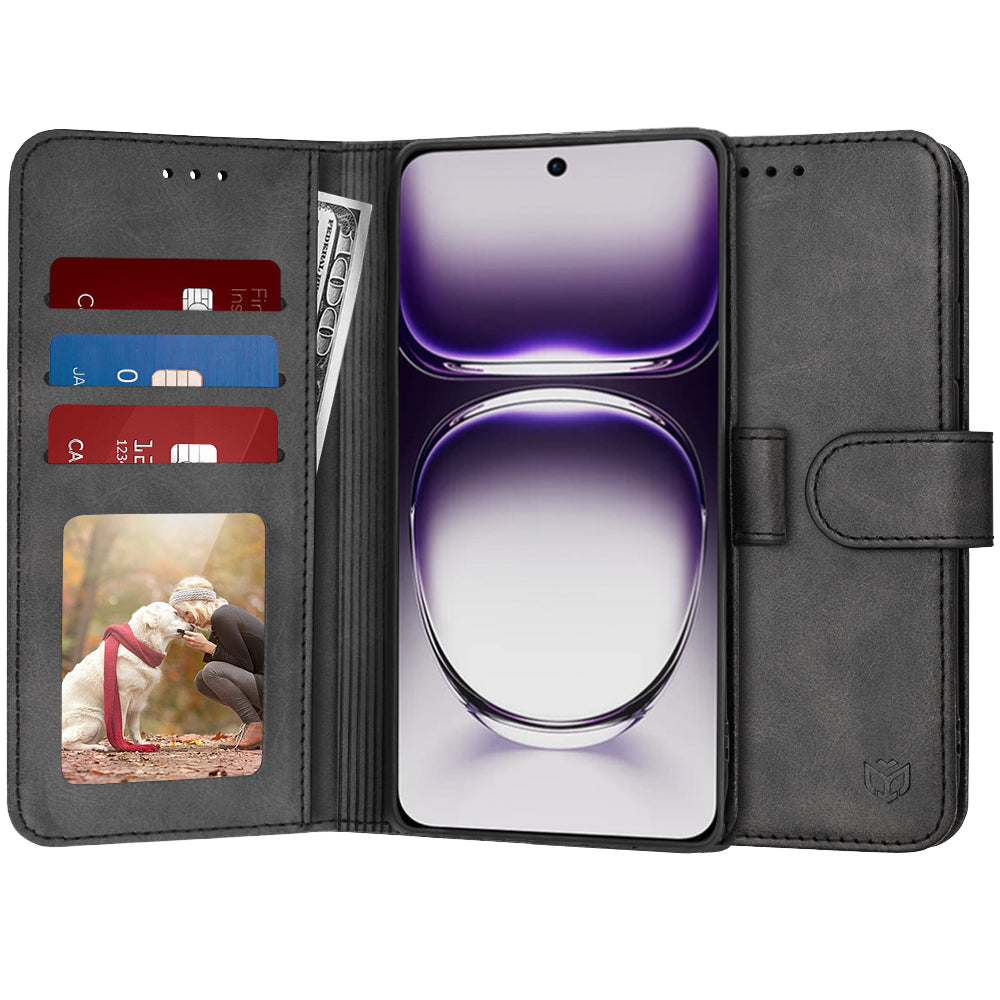 Калъф за Oppo Reno12, Techsuit, Diary Book, Черен