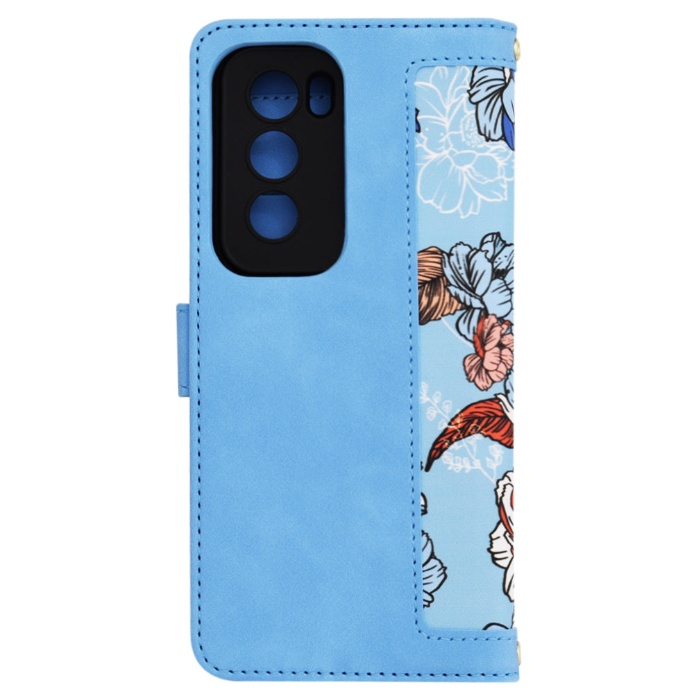 Калъф за Oppo Reno12, Techsuit, FlipCraft, Син