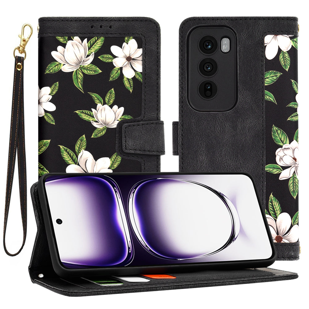 Калъф за Oppo Reno12, Techsuit, FlipCraft, Черен