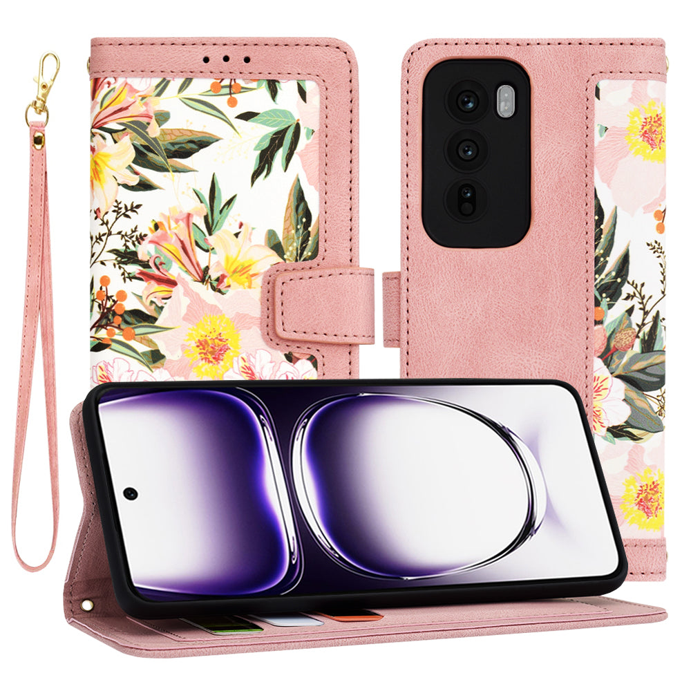 Калъф за Oppo Reno12, Techsuit, FlipCraft, Розов