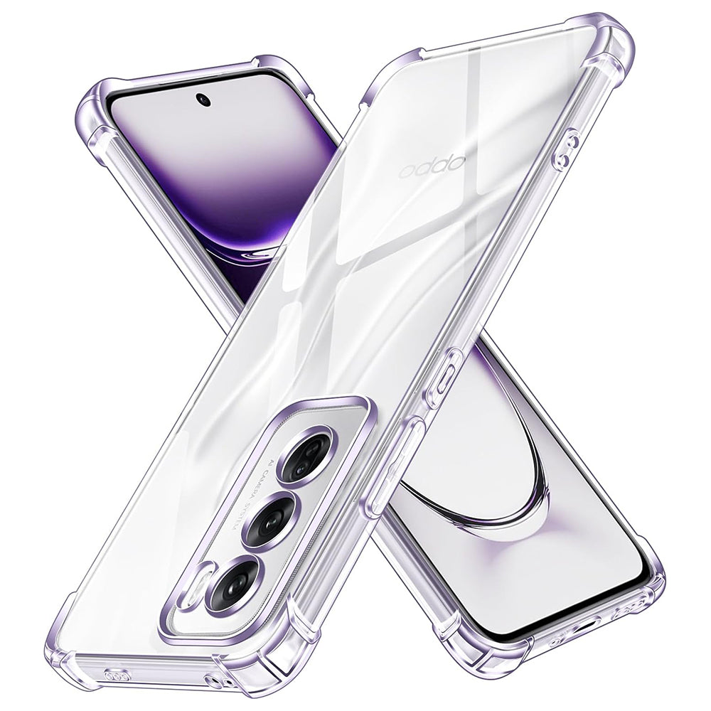 Калъф за Oppo Reno12, Techsuit, противоударен прозрачен, прозрачен
